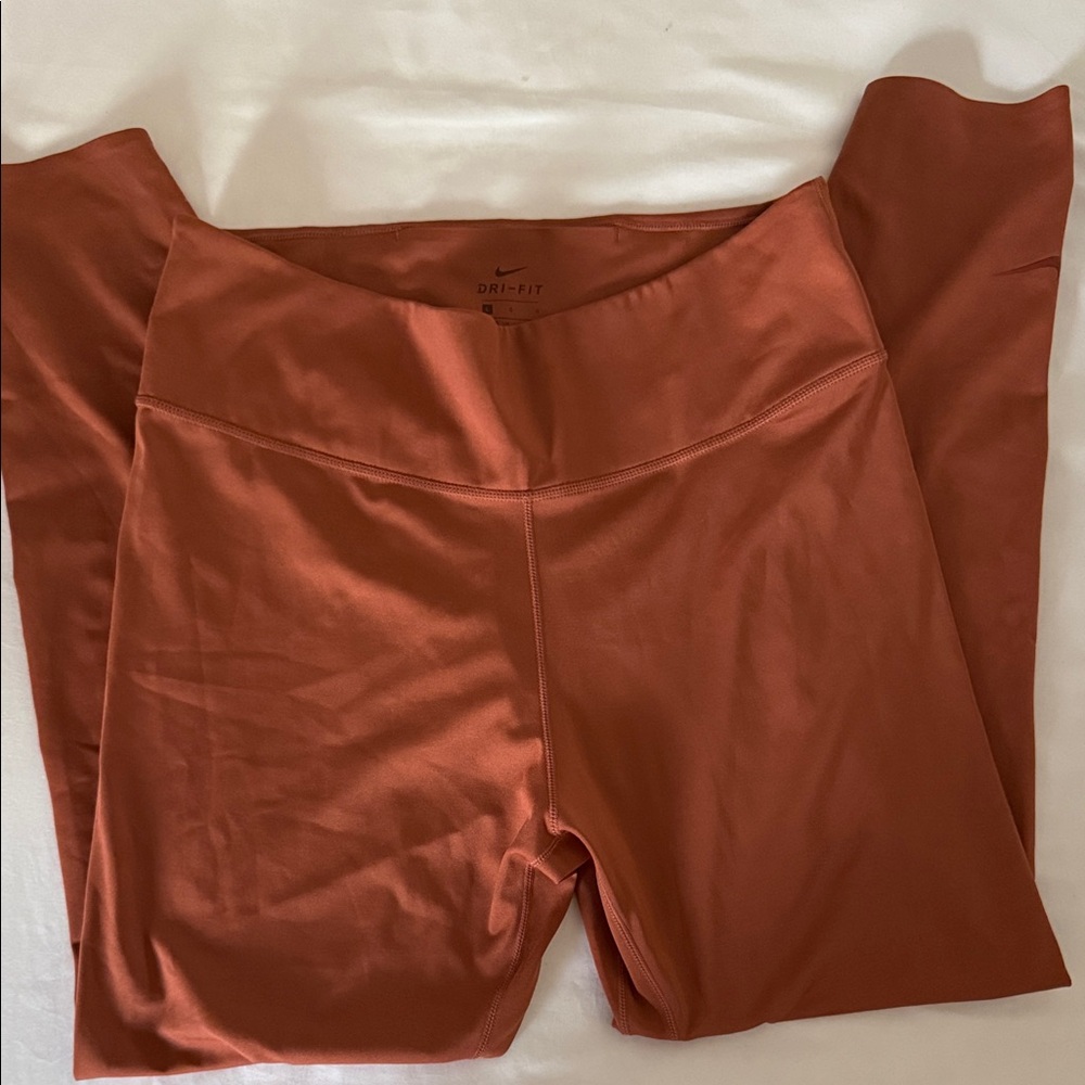 Nike Rust Orange Dri-FIT Leggings